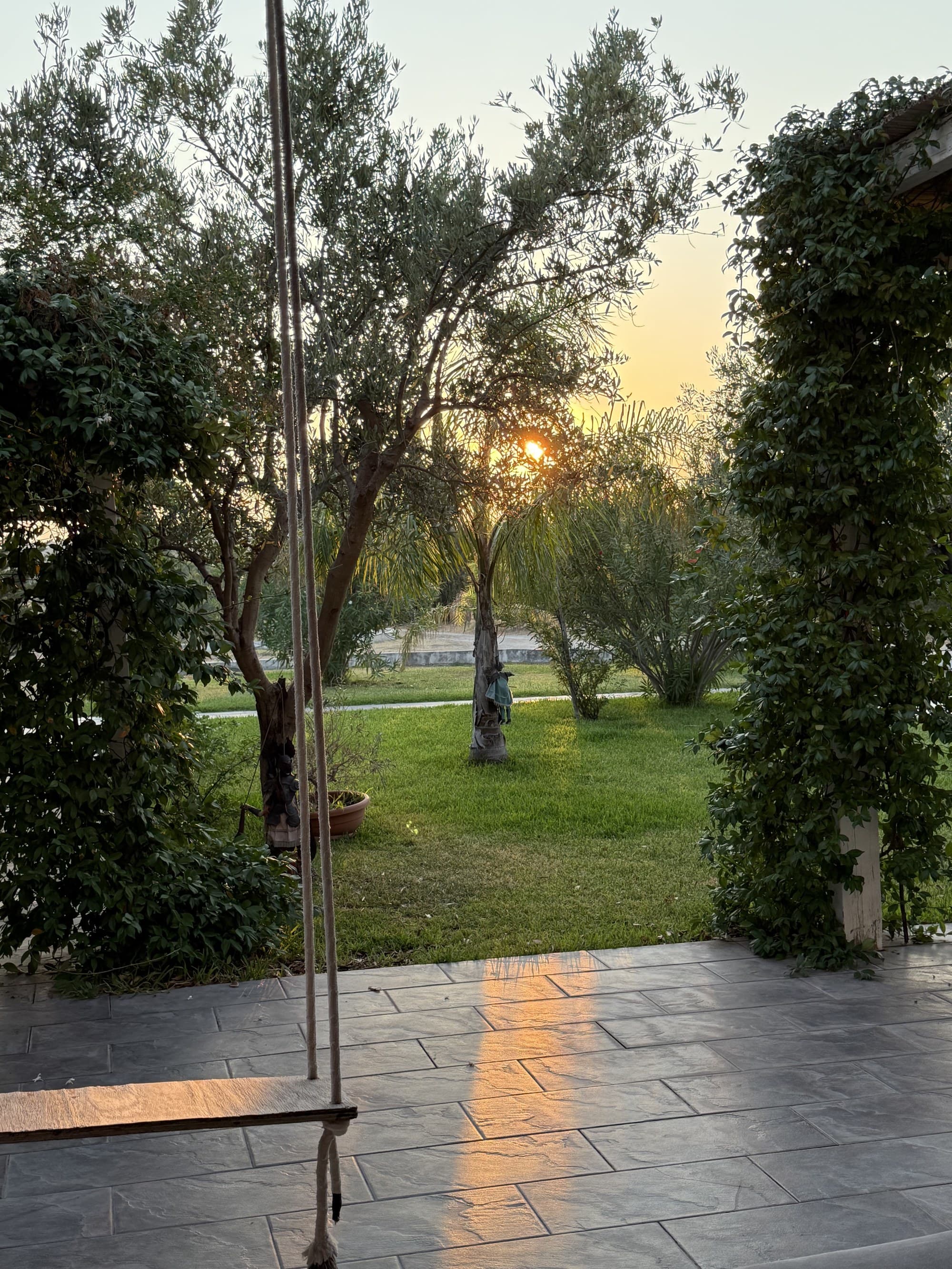 Jardins et situation de Villa Vénus près de Noto